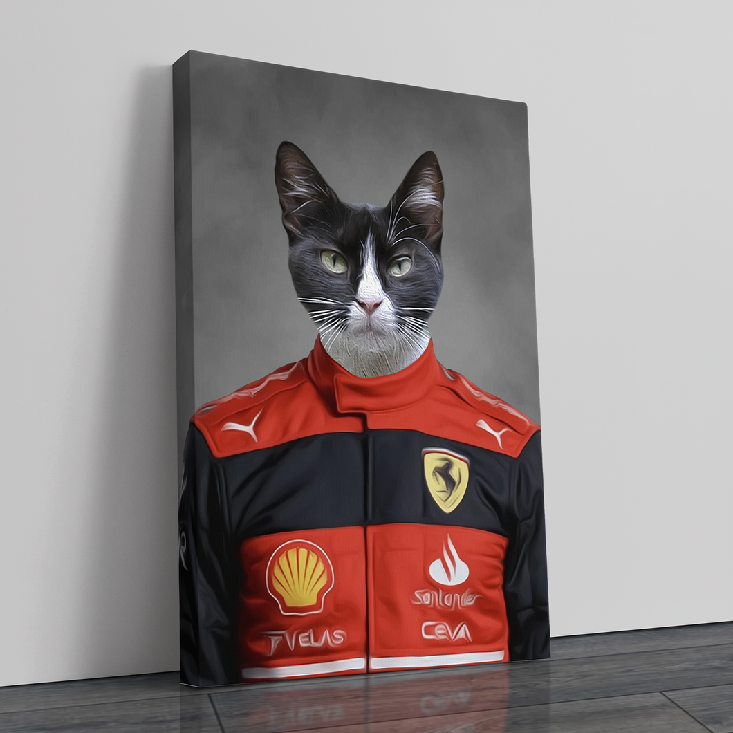 The Ferrari F1 Driver - Canvas Print
