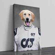 Load image into Gallery viewer, The Alpha Tauri F1 Driver - Canvas Print
