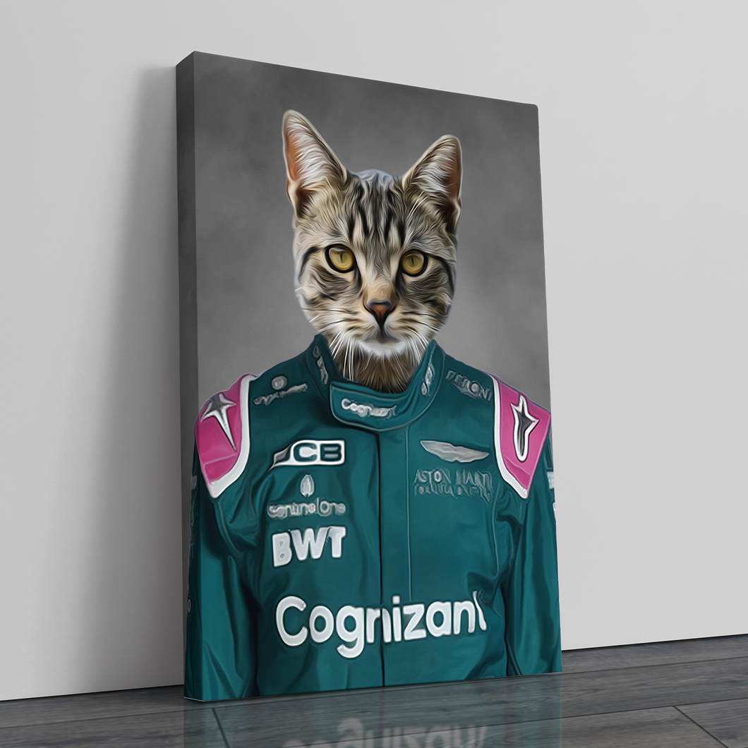 The Aston Martin F1 Driver - Canvas Print