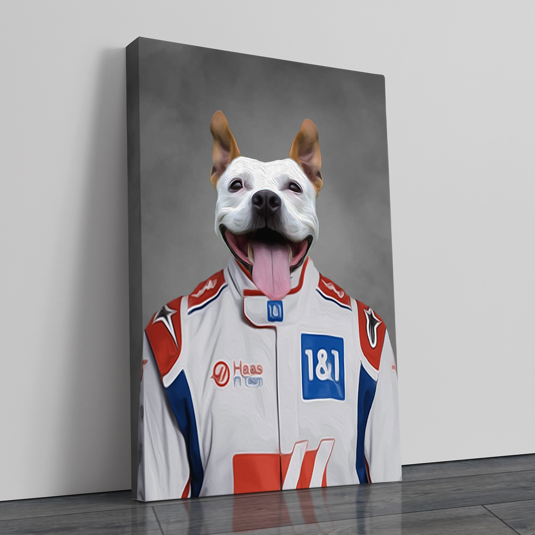 The Haas F1 Driver - Canvas Print